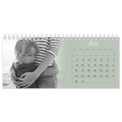 Bordkalendere — Grønn gradering [Marts]