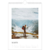 Fotokalender A4 (20 x 30 cm) — Surfing i solnedgangen [Marts]