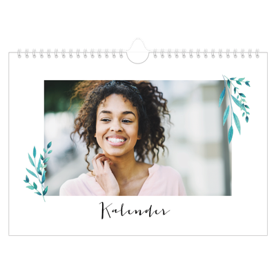 Fotokalender A4 — Blomsterillustrationer [kalender forside]