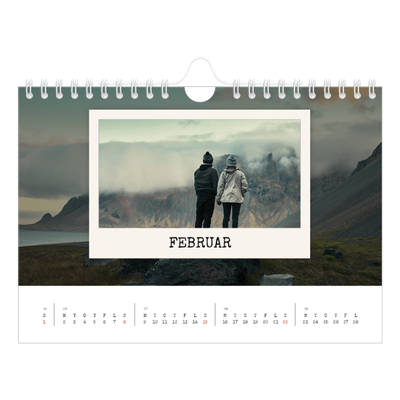 A5 Foto Kalender — Portrætudgaven [Februar]