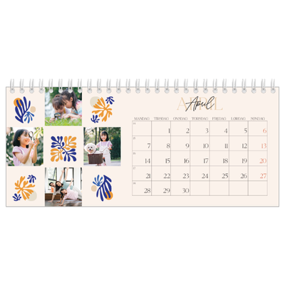 Bordkalendere — Minimalistisk koral [kalender forside]