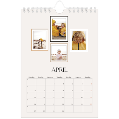 A5 Foto Kalender — Billedvæg [April]