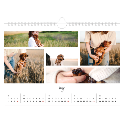 Fotokalender A4 — Billedcollage [kalender forside]