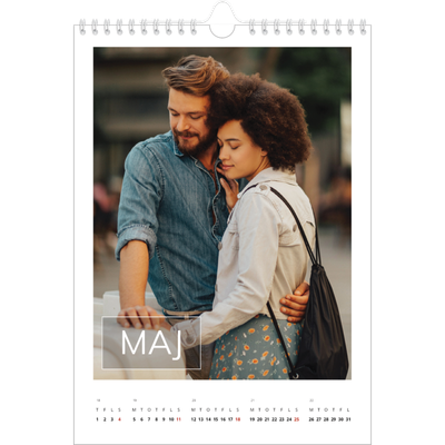 Fotokalender A4 (20 x 30 cm) — Stor dato [kalender forside]