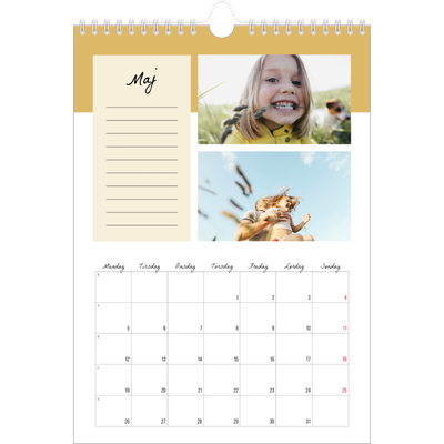 Fotokalender A4 (20 x 30 cm) — Kalender med "To do"-liste [kalender forside]