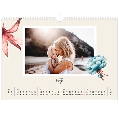 A3 Foto Kalender — Malte blomster [Marts]