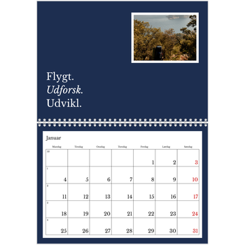 Fotokalender A4 dobbelt — Redaktionel Jord