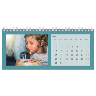 Bordkalendere — Stilrene farver [Marts]