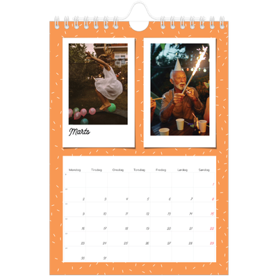 A5 Foto Kalender — Farverige minder [Marts]