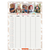 Familiekalender A3  — Rustik familiekalender - familie på 5 [Januar]