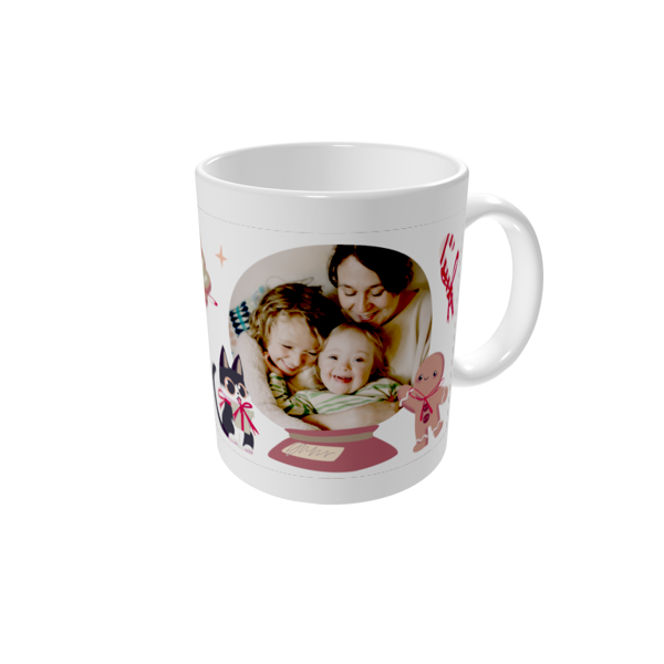 Krus med billede — Kær julehilsen