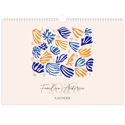 A3 Foto Kalender — Minimalistisk koral [kalender forside]
