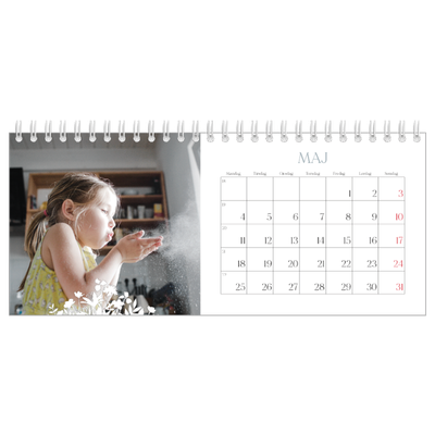Bordkalendere — Blomstmotiv [kalender forside]