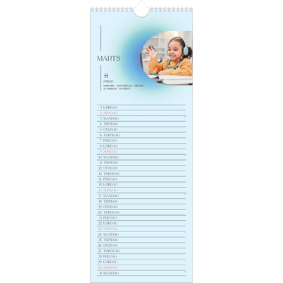 Køkkenkalender  — Astrologi gradient [Marts]