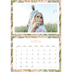 Fotokalender A4 dobbelt (30 x 40 cm) — Blomstret tapet [April]