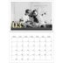 Fotokalender A4 dobbelt (30 x 40 cm) — Store tal i glitter [Marts]