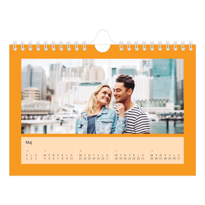 A5 Foto Kalender — Stilrene farver [kalender forside]