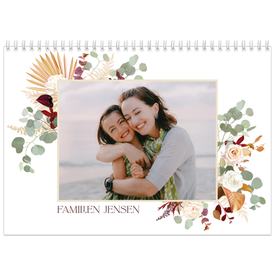 Fotokalender A4 dobbelt (30 x 40 cm) — Bohemsk stil [kalender forside]