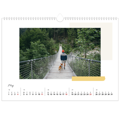 A3 Foto Kalender — Pastellfarver [kalender forside]