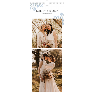 Køkkenkalender  — Elegant blomstret [kalender forside]