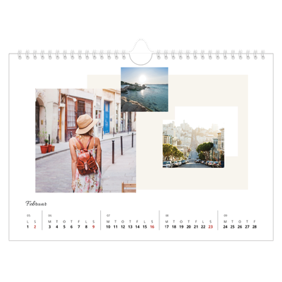 Fotokalender A4 — Pastellfarver [Februar]