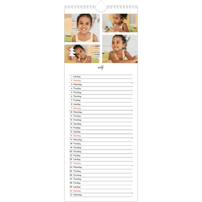 Køkkenkalender  — Billedcollage [Marts]