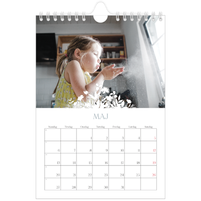 A5 Foto Kalender — Blomstmotiv [kalender forside]