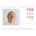 Fotokalender A4 — Farverige fonter [Februar]