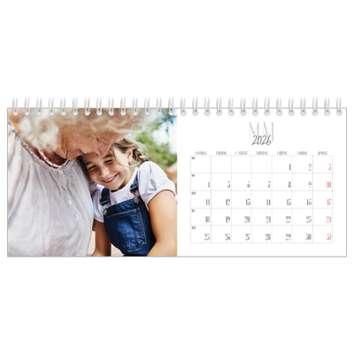 Bordkalendere — Flere fonter [kalender forside]