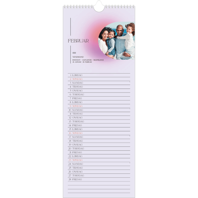 Køkkenkalender  — Astrologi gradient [Februar]