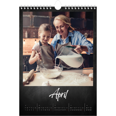 Fotokalender A4 (20 x 30 cm) — Tavlestil [April]