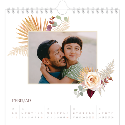 Årskalender kvadratisk — Bohemsk stil [Februar]