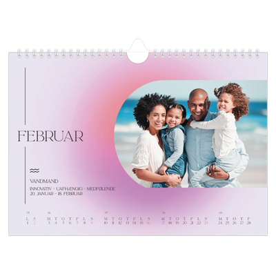 Fotokalender A4 — Astrologi gradient [Februar]