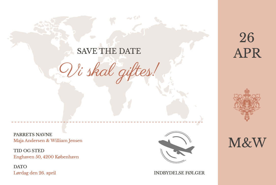 Save the date — Destination for altid