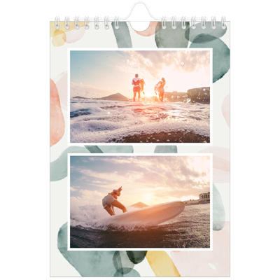 A5 Foto Kalender — Akvarelspot [kalender forside]