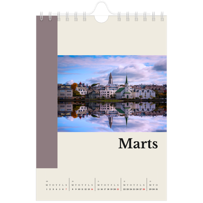 A5 Foto Kalender — Verdens seværdigheder [Marts]