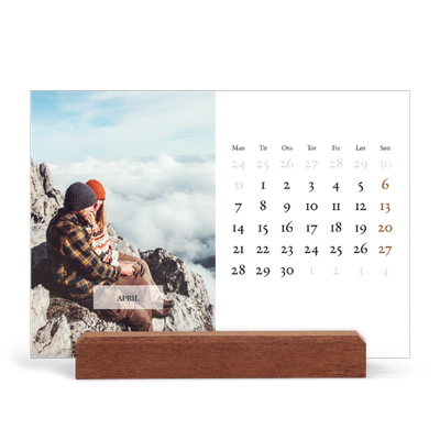 Staffeli kalender - liggende  — Klassisk kalender [April]