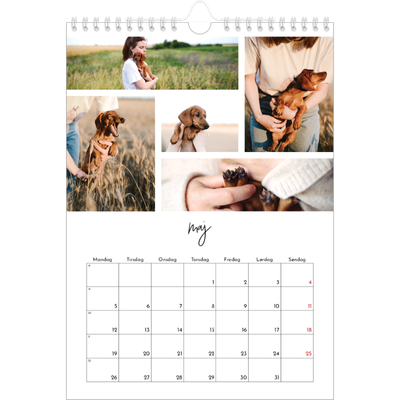 Fotokalender A4 (20 x 30 cm) — Billedcollage [kalender forside]