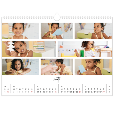 A3 Foto Kalender — Billedcollage [Marts]