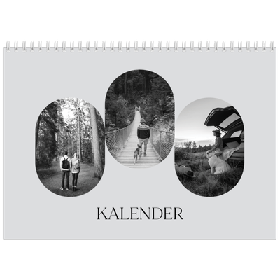 Fotokalender A4 dobbelt (30 x 40 cm) — Den åbne vej [kalender forside]