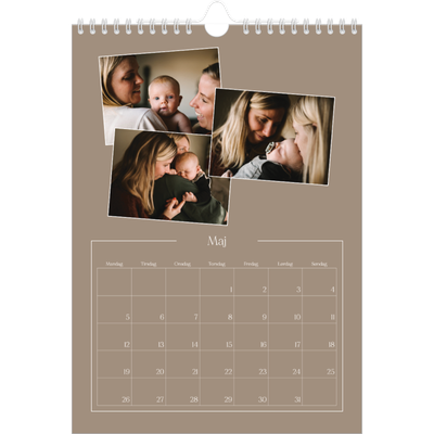 Fotokalender A4 (20 x 30 cm) — Vores minder [kalender forside]