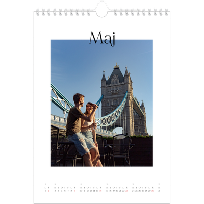 Fotokalender A4 (20 x 30 cm) — Min rejseskildring [Maj]