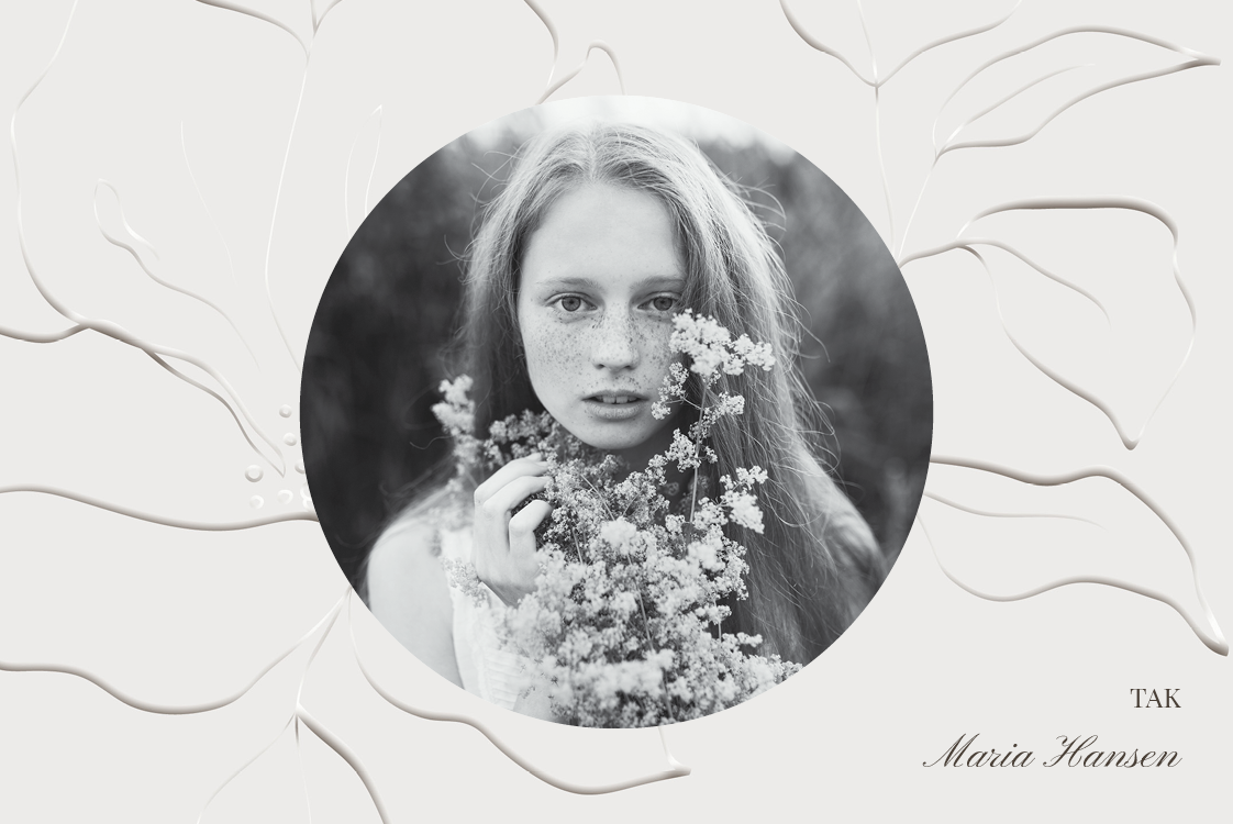 Takkekort — Papir blomster