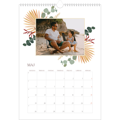 Årskalender A3 — Bohemsk stil [kalender forside]