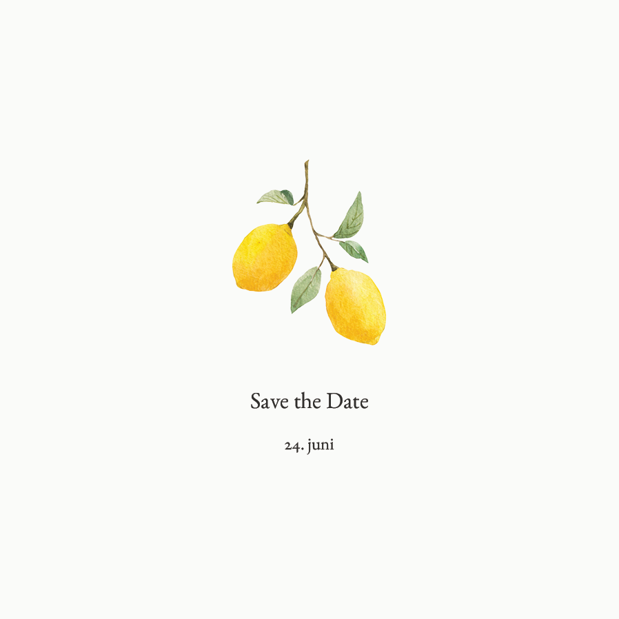 Save the date — Citrus stil