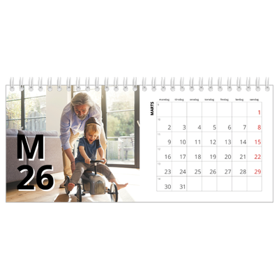 Bordkalendere — Bogstav og tal [Marts]