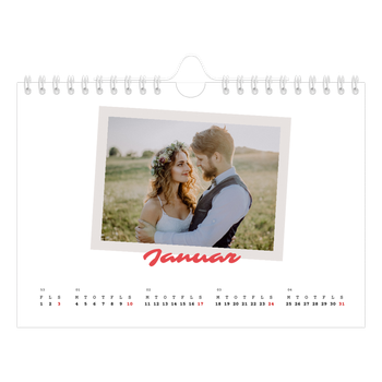 A5 Landskab Fotokalender — Signeret tryk