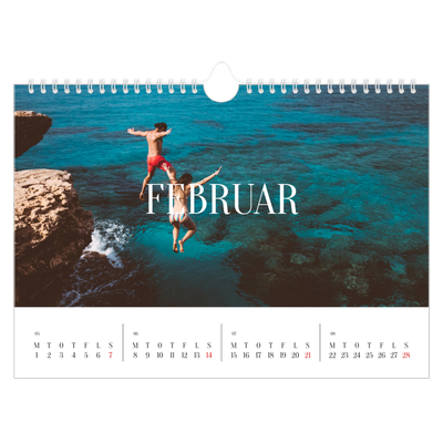 Fotokalender A4 — Endeløs flugt [Februar]