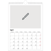 Fotokalender A4 (20 x 30 cm) — Design selv [April]