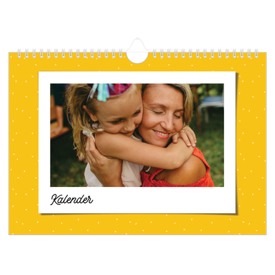 Fotokalender A4 — Farverige minder [kalender forside]